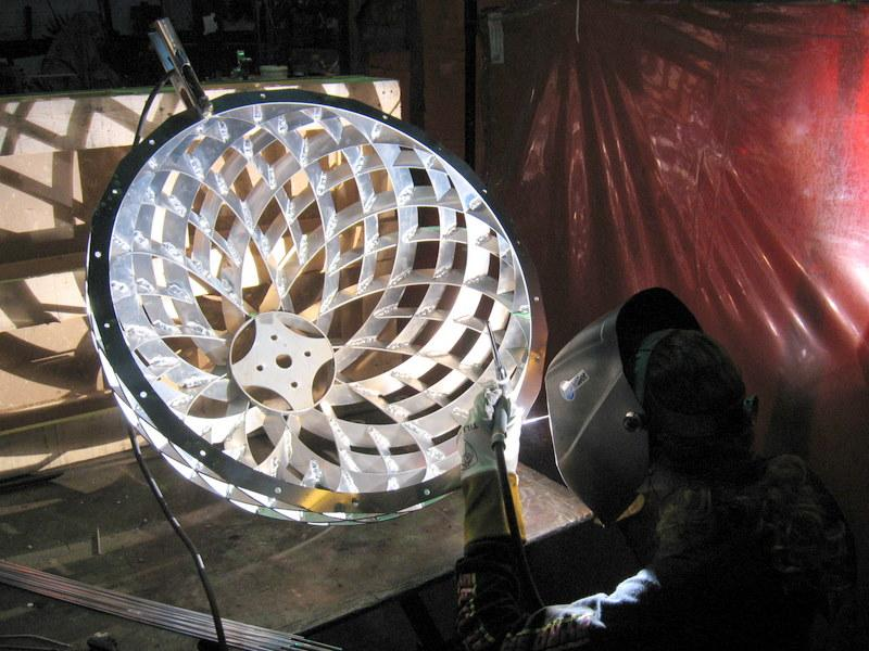 Kinetic art mechanical sculpture